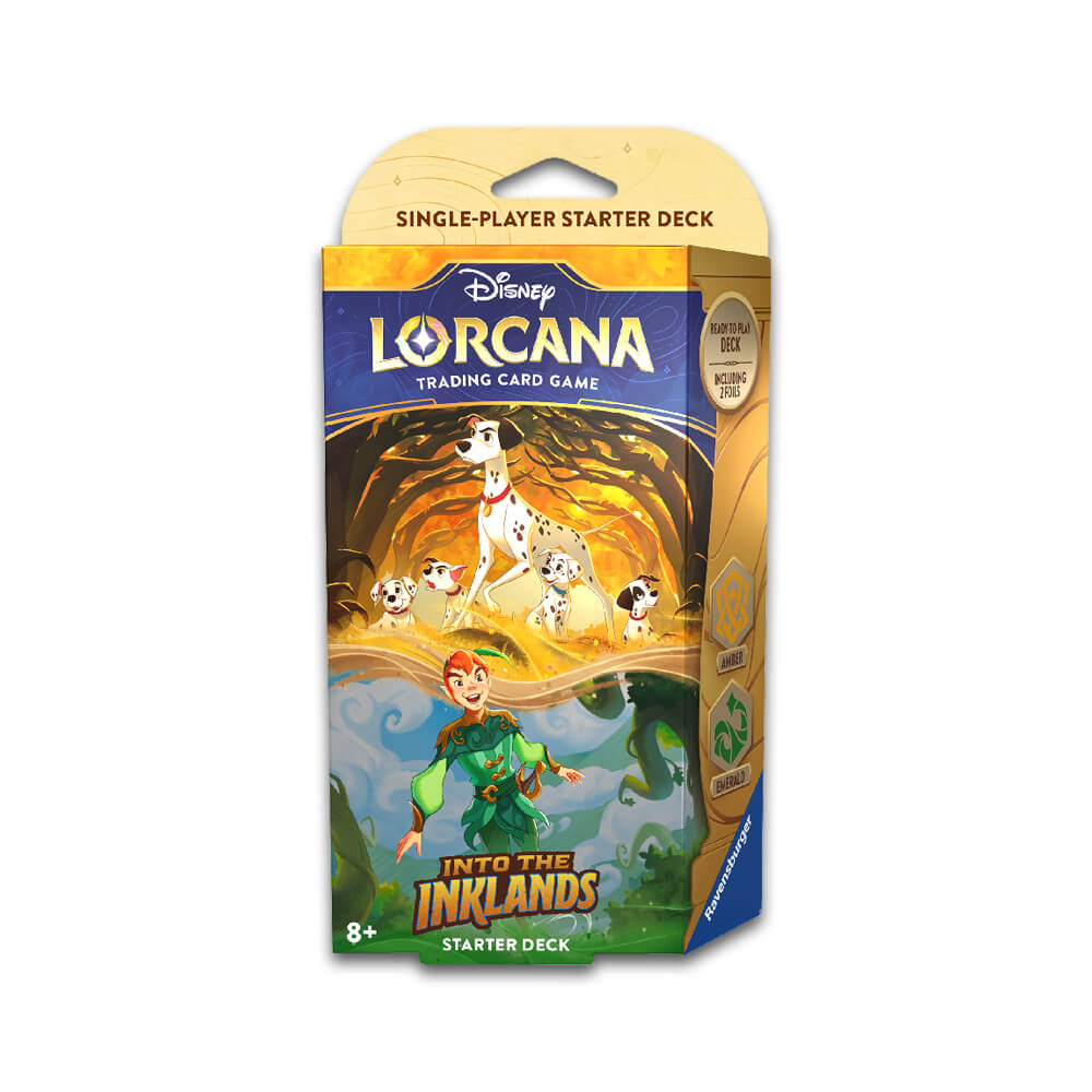 Disney Lorcana Into the Inklands Amber & Emerald Starter Deck Disney Lorcana Into the Inklands Amber & Emerald Starter Deck