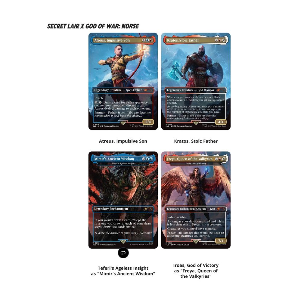 MTG Secret Lair: God Of War Redemption Regular (Norse) MTG Secret Lair: God Of War Redemption Regular (Norse)