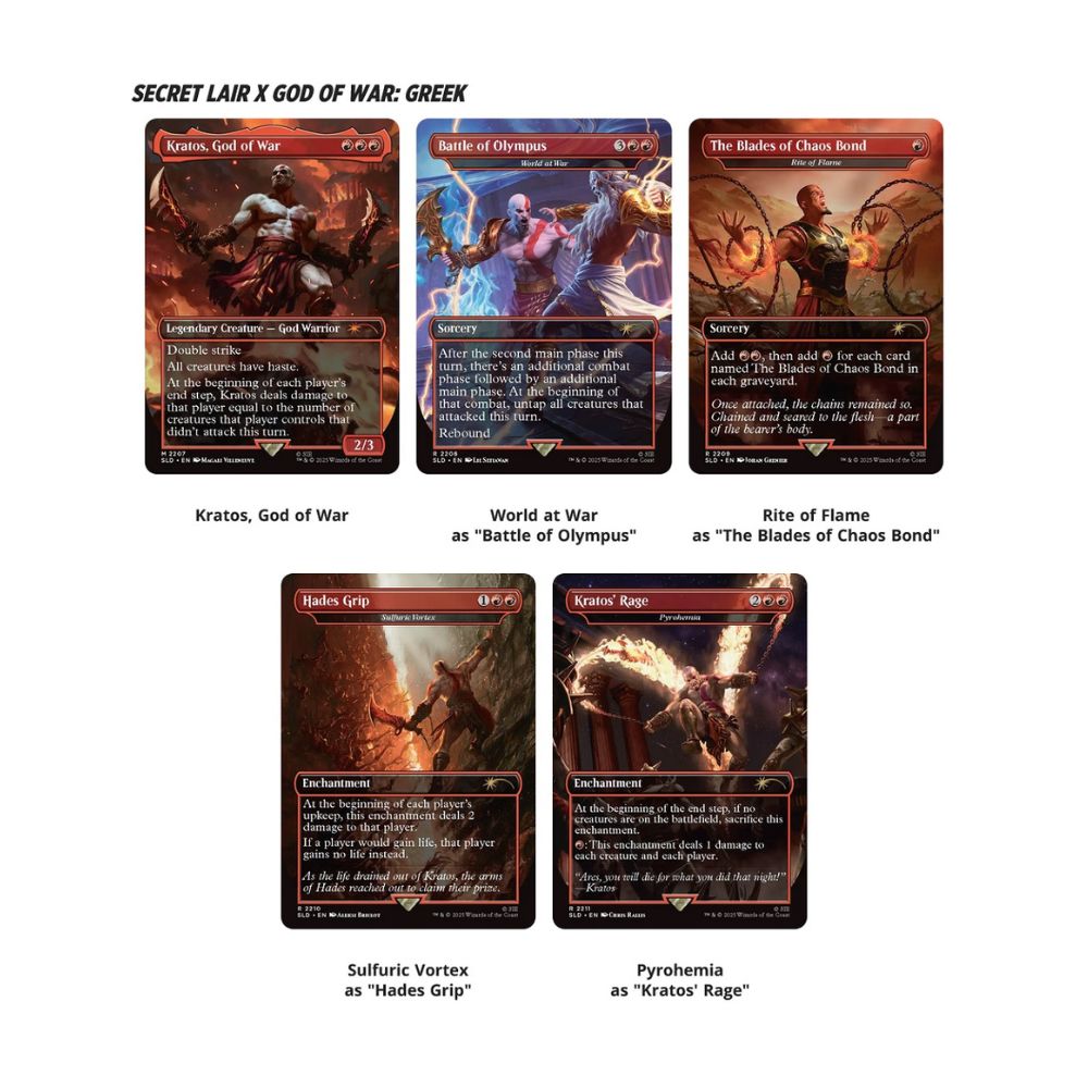 MTG Secret Lair: God Of War Vengeance Regular (Greek)