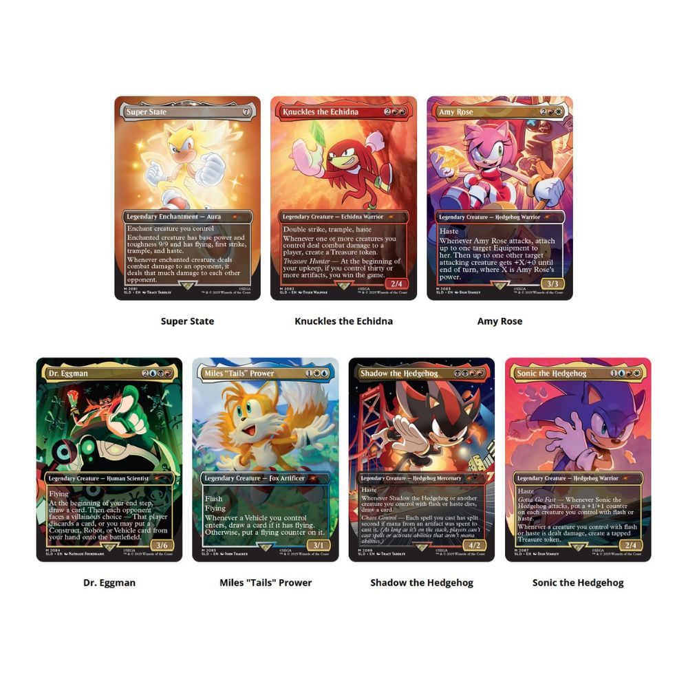 sonic secret lair rare cards MTG