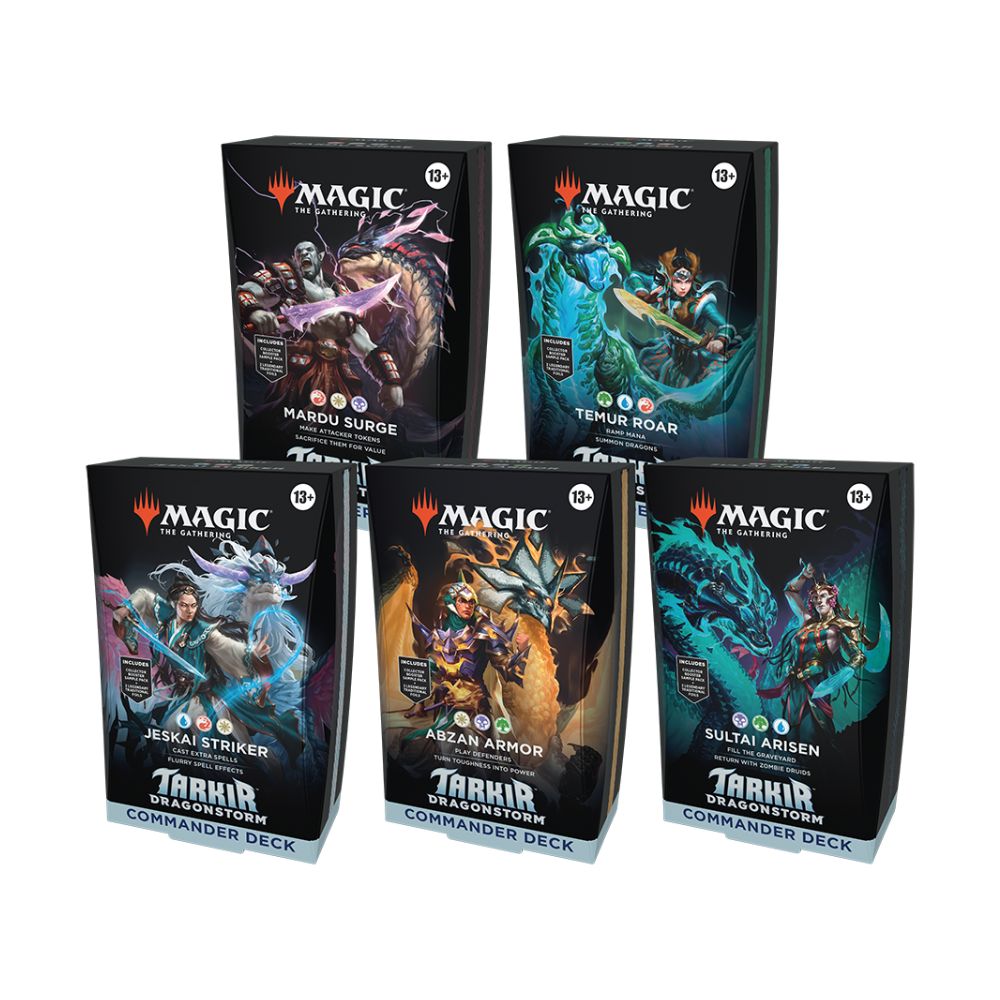 MTG - Tarkir Dragonstorm - English Commander Deck - Set of 5