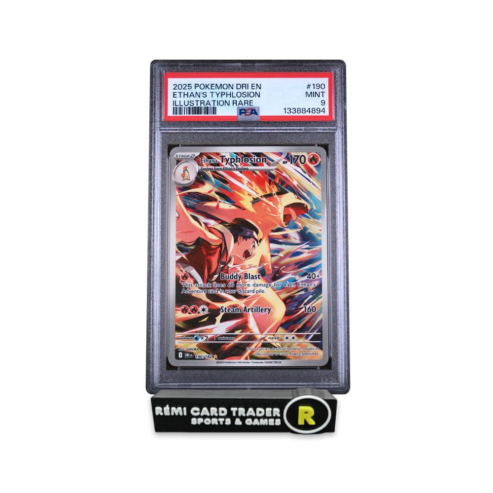 POKMON 2025 ETHAN'S TYPHLOSION (DESTINED RIVALS) #190 PSA MINT 9 POKMON 2025 ETHAN'S TYPHLOSION (DESTINED RIVALS) #190 PSA MINT 9