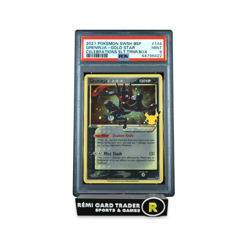 POKMON 2021 GRENINJA GOLD STAR (BLACK STAR PROMO) #SWSH144 PSA MINT 9