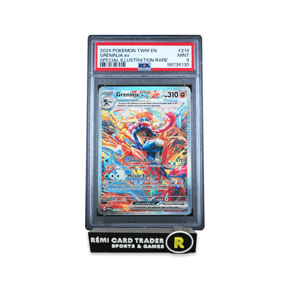 POKMON 2024 GRENINJA EX (TWILIGHT MASQUERADE) #214 PSA MINT 9 POKMON 2024 GRENINJA EX (TWILIGHT MASQUERADE) #214 PSA MINT 9