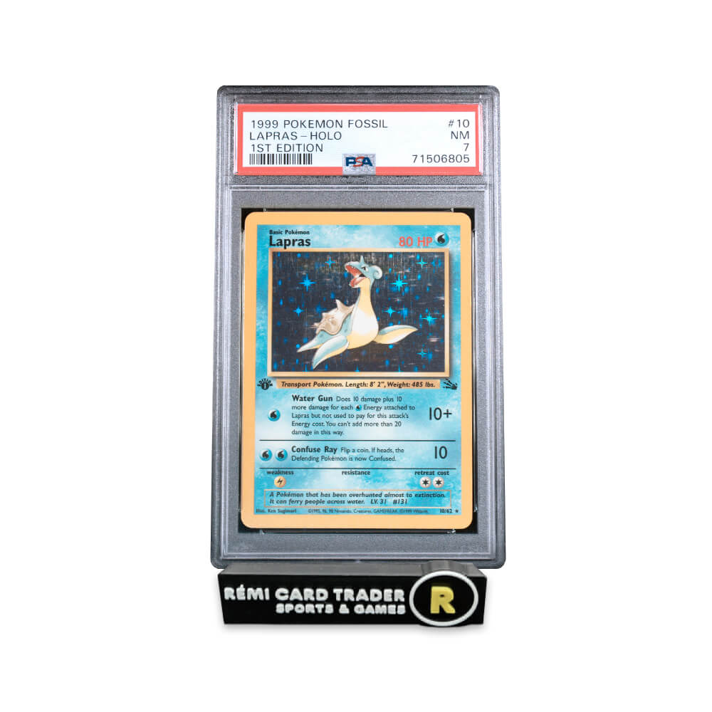 1999 lapras pokemon card 1ST EDITION FOSSIL HOLO PSA 8 NM-MT!! SELLING MY ENTIRE VINTAGE COLLECTION!! DON'T MISS OUT!!! VINTAGE CARDS ARE ALWAYS AN APPRECIATING ASSET!! SET YOURSELF UP FOR LIFE I'm putting Rare Card Type Lapras 1999 Pokemon Fossil Holo