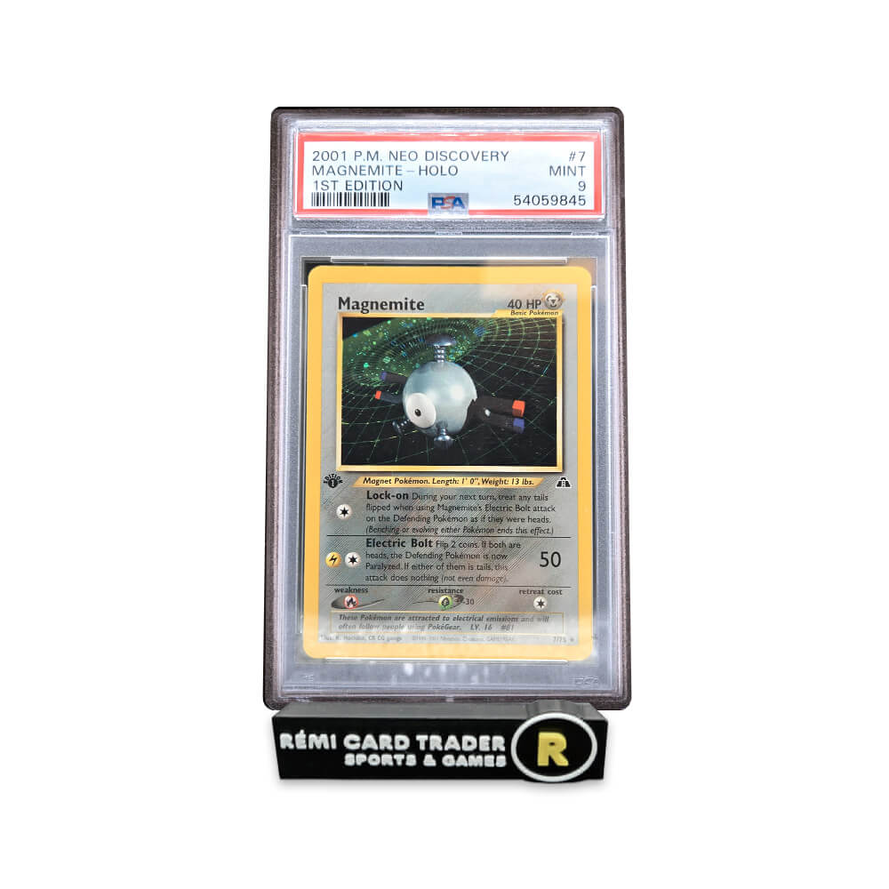 POKÉMON 2001 MAGNEMITE (POKEMON NEO DISCOVERY 1ST EDITION) #7 PSA MINT