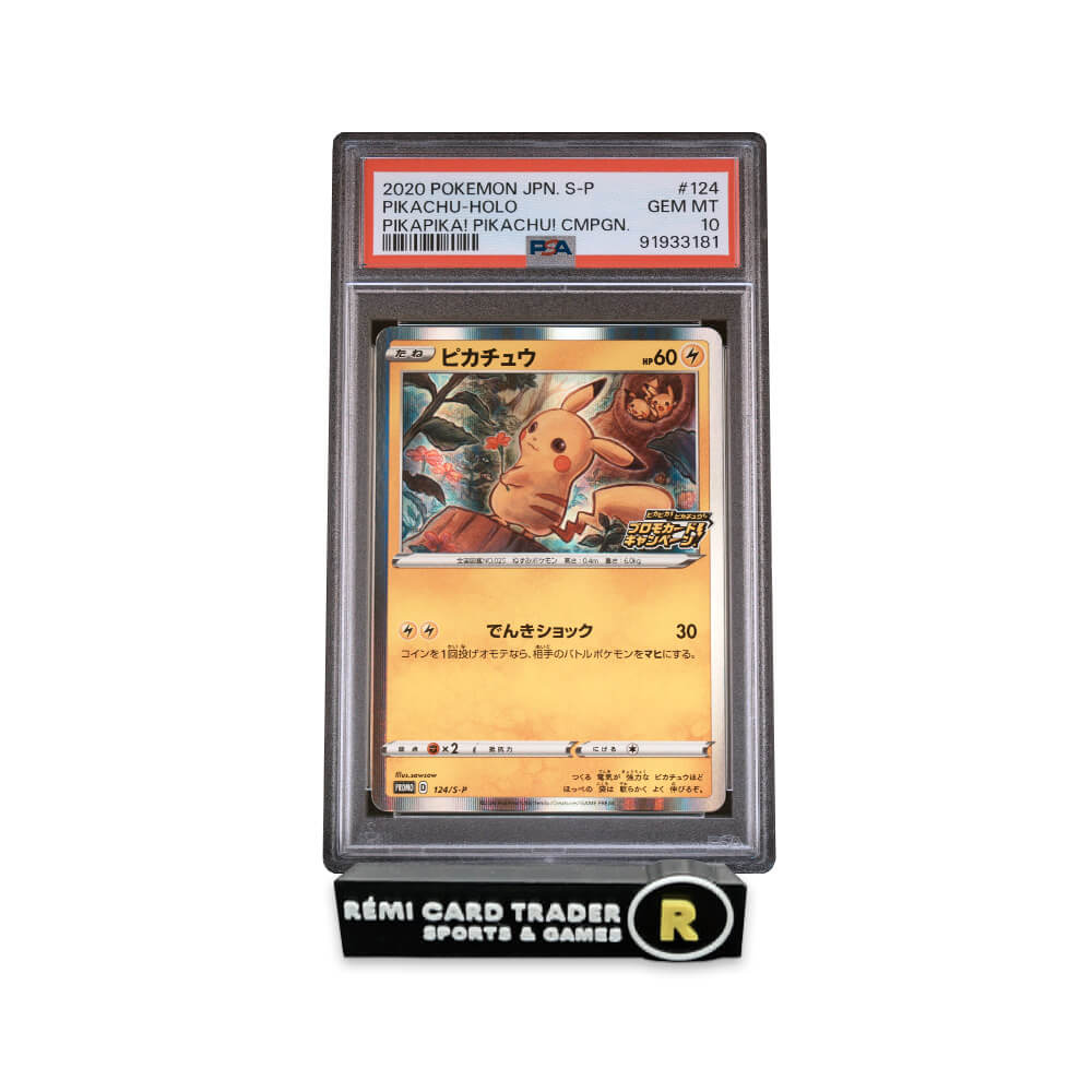 POKÉMON 2020 PIKACHU (JAPANESE S PROMO) #124 PSA GEM MT 10