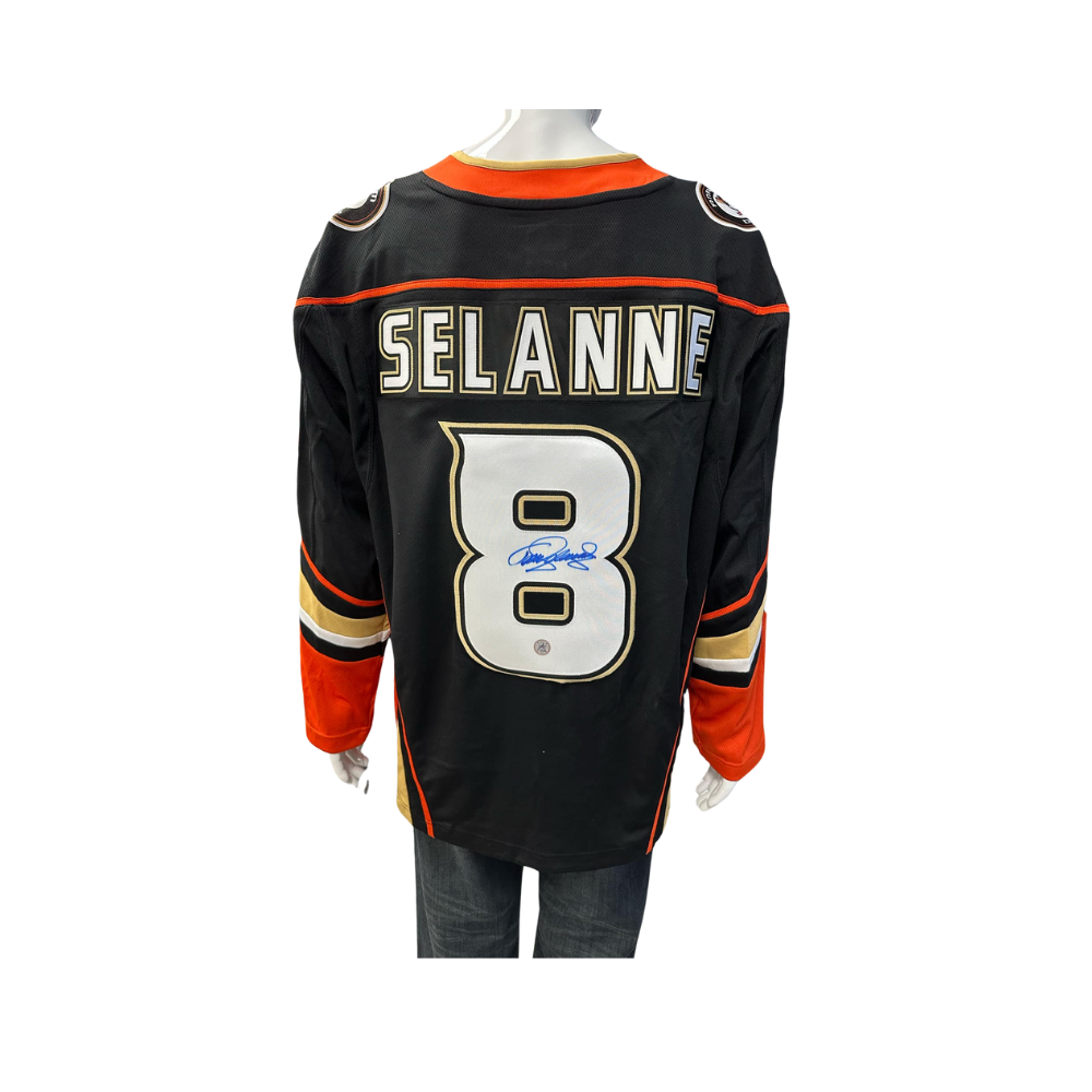 Official Autographed Fanatics Jersey Teemu Selanne