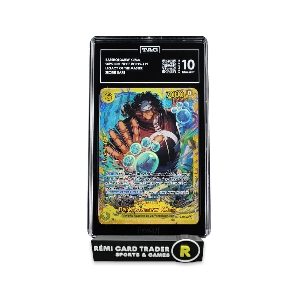 one piece legacy of the master rare cards ONE PIECE 2025 BARTHOLOMEW KUMA (OP12 LEGACY OF THE MASTER) #119 TAG G