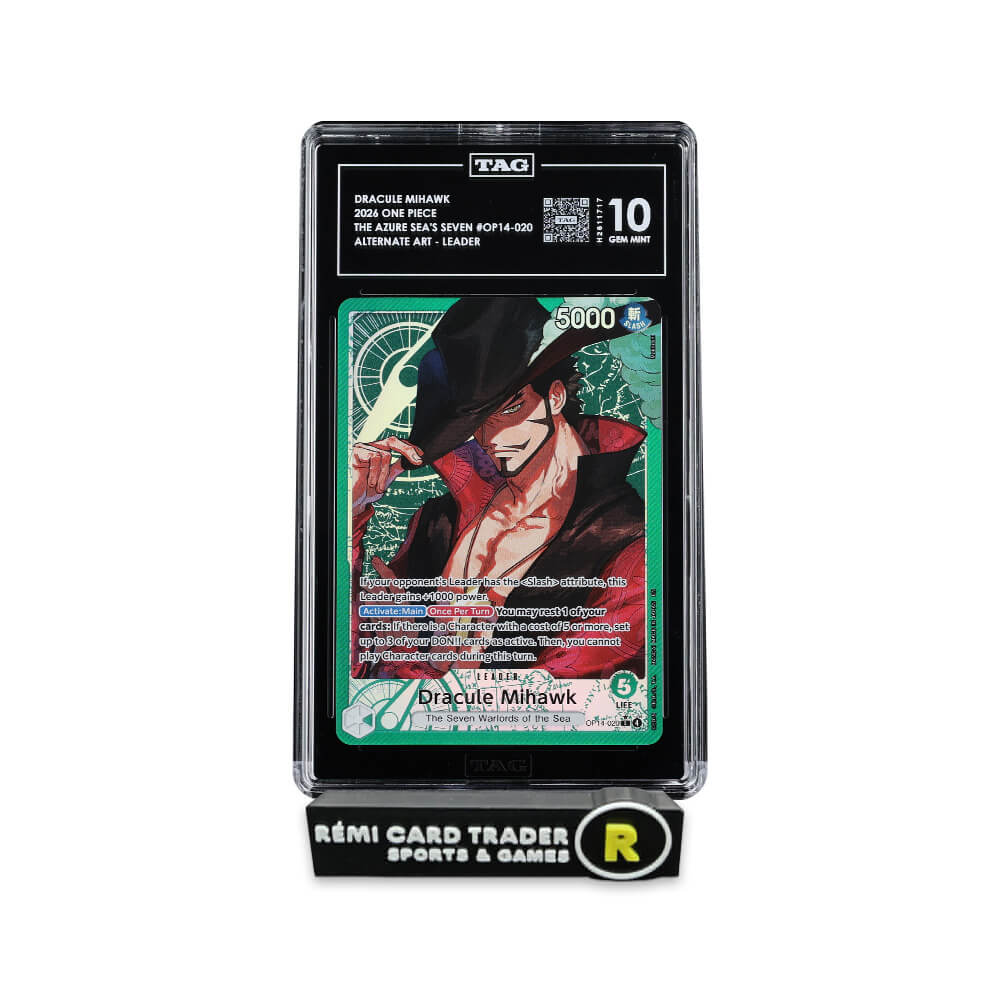 ONE PIECE 2026 DRACULE MIHAWK (OP14 THE AZURE SEA'S SEVEN) #020 TAG GM