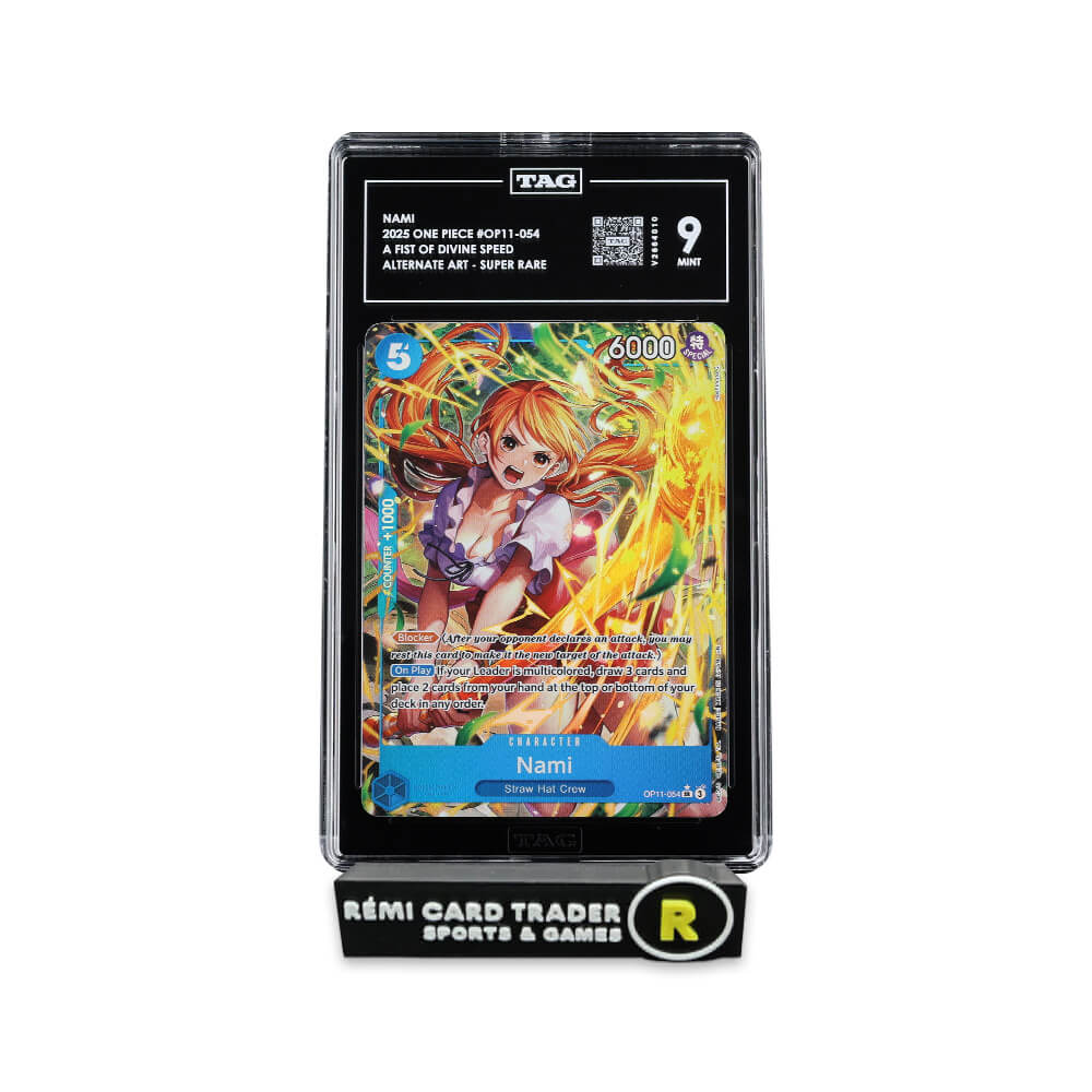 ONE PIECE 2025 NAMI (OP11 A FIST OF DIVINE SPEED) #054 TAG MINT 9 ONE PIECE 2025 NAMI (OP11 A FIST OF DIVINE SPEED) #054 TAG MINT 9