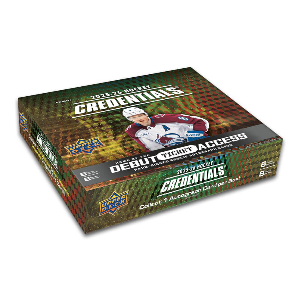 hide 新品　未開封　official trading card 126 2025-26 Upper Deck Credentials Hockey Hobby Box