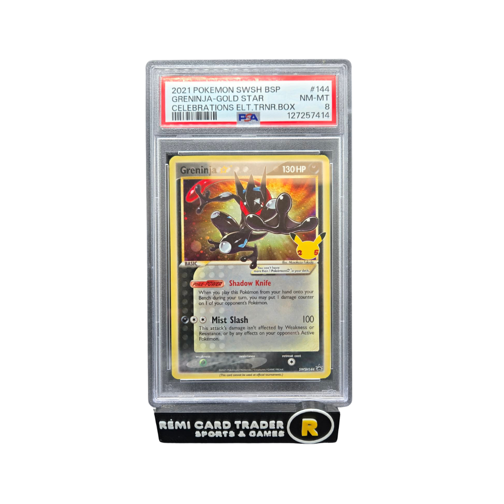 POKÉMON 2021 GRENINJA GOLD STAR PROMO (CELEBRATIONS) #144 PSA NM-MT 8
