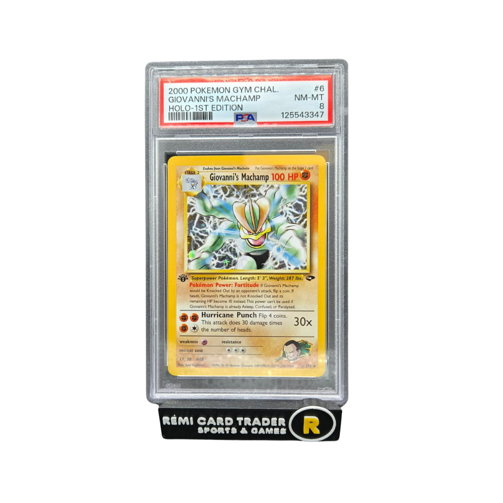 POKMON 2000 GIOVANNI'S MACHAMP (1ST EDITION - GYM CHALENGE) HOLO #6 P