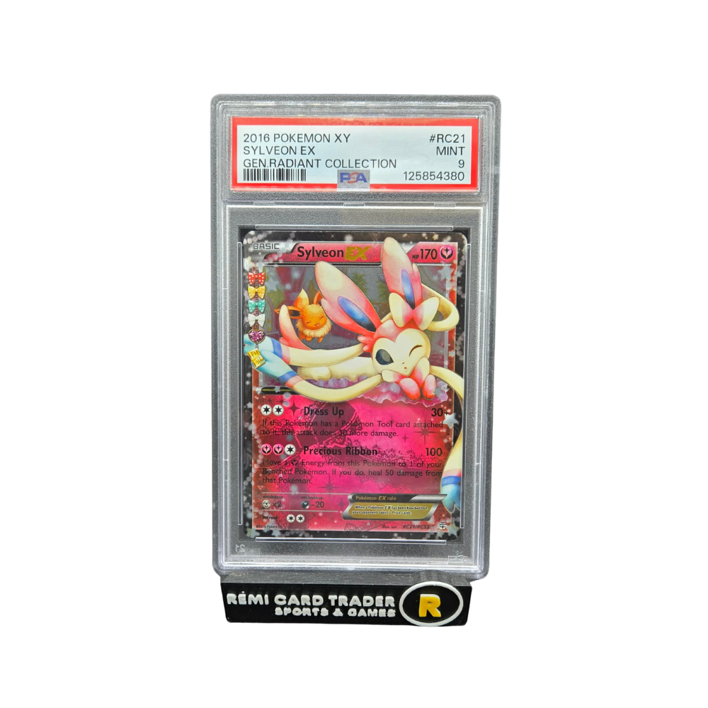 new pokemon cards 2016 POKÉMON 2016 SYLVEON EX (GEN. RADIANT COLLECTION) #RC21 PSA MINT 9