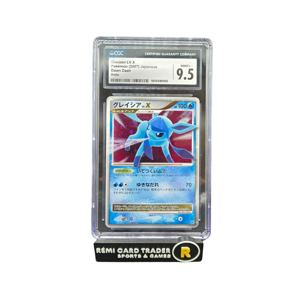 POKÉMON 2007 GLACEON LV.X (DAWN DASH JP) CGC MINT+ 9.5