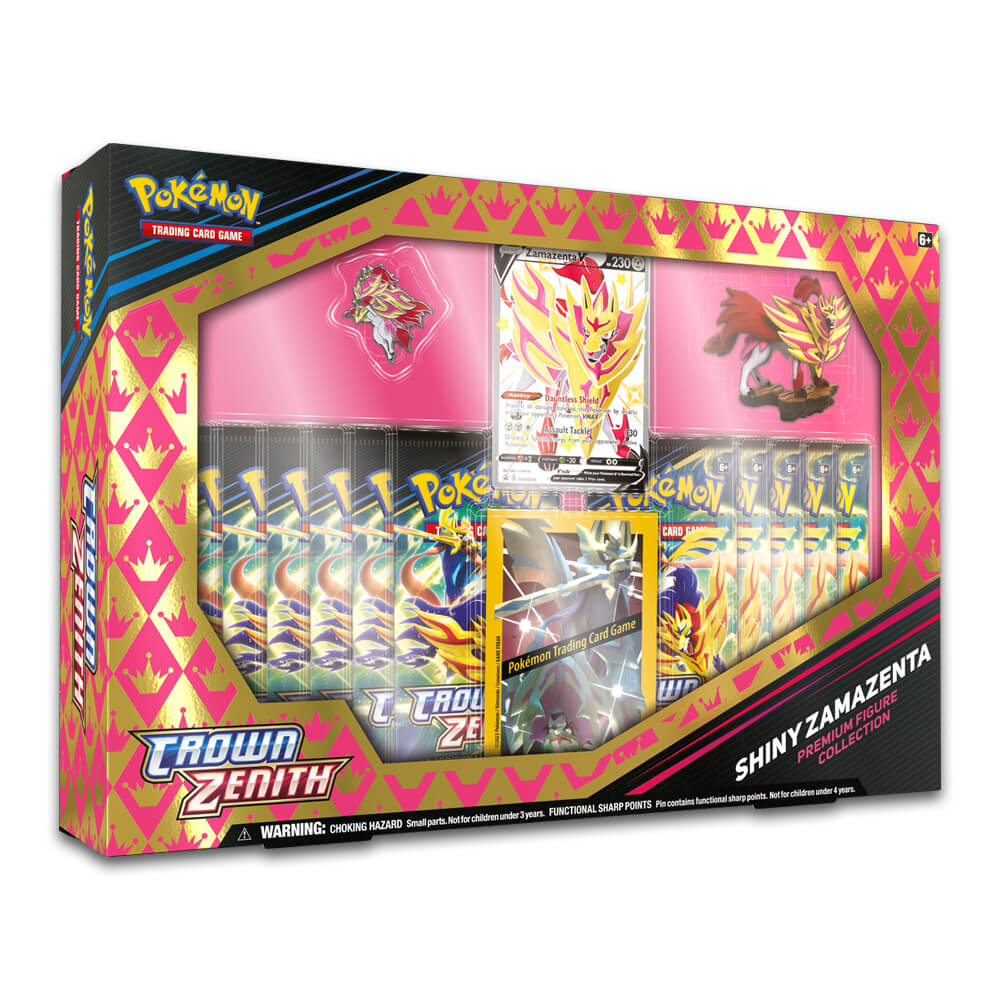 ポケモンカードゲーム Crown Zenith Shiny Zacian & Zamazenta Pokémon TCG: Crown Zenith Premium Figure Collection—Shiny Zacian