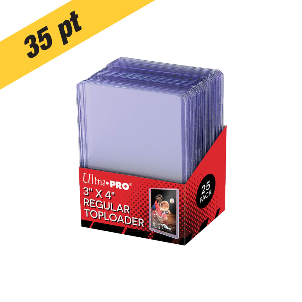 Ultra Pro Regular Series 3"x4" Toploaders - Case Of 1000 (40 Packs Of 25) For Trading Card Protection - View #6