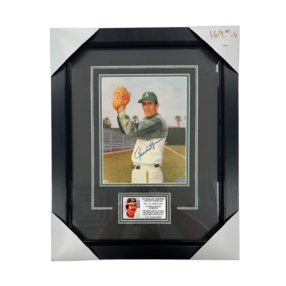 Cadre Photo De Baseball Autographié - Rollie Fingers (16¾ x 20¾)