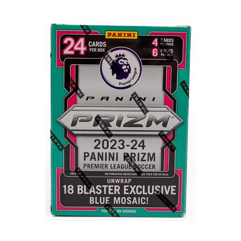 2023-24 Panini Prizm Premier League EPL Soccer 6-Pack Hobby Blaster (Blue Mosaic Prizms!)