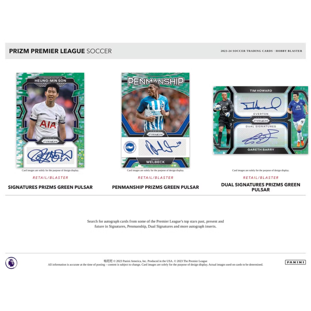 2023-24 Panini Prizm Premier League EPL Soccer 6-Pack Hobby Blaster (Blue Mosaic Prizms!)