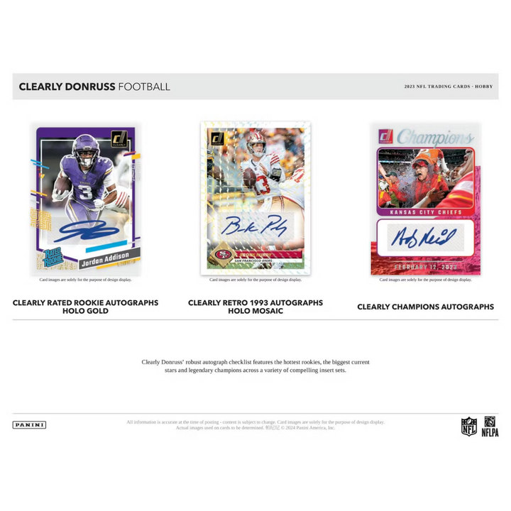 2023 Panini Clearly Donruss Football Hobby Box