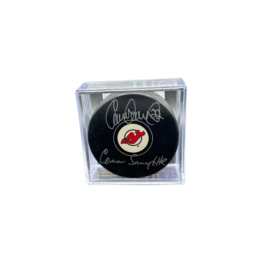 Rondelle Autographiée Des Devils Du New Jersey - Claude Lemieux