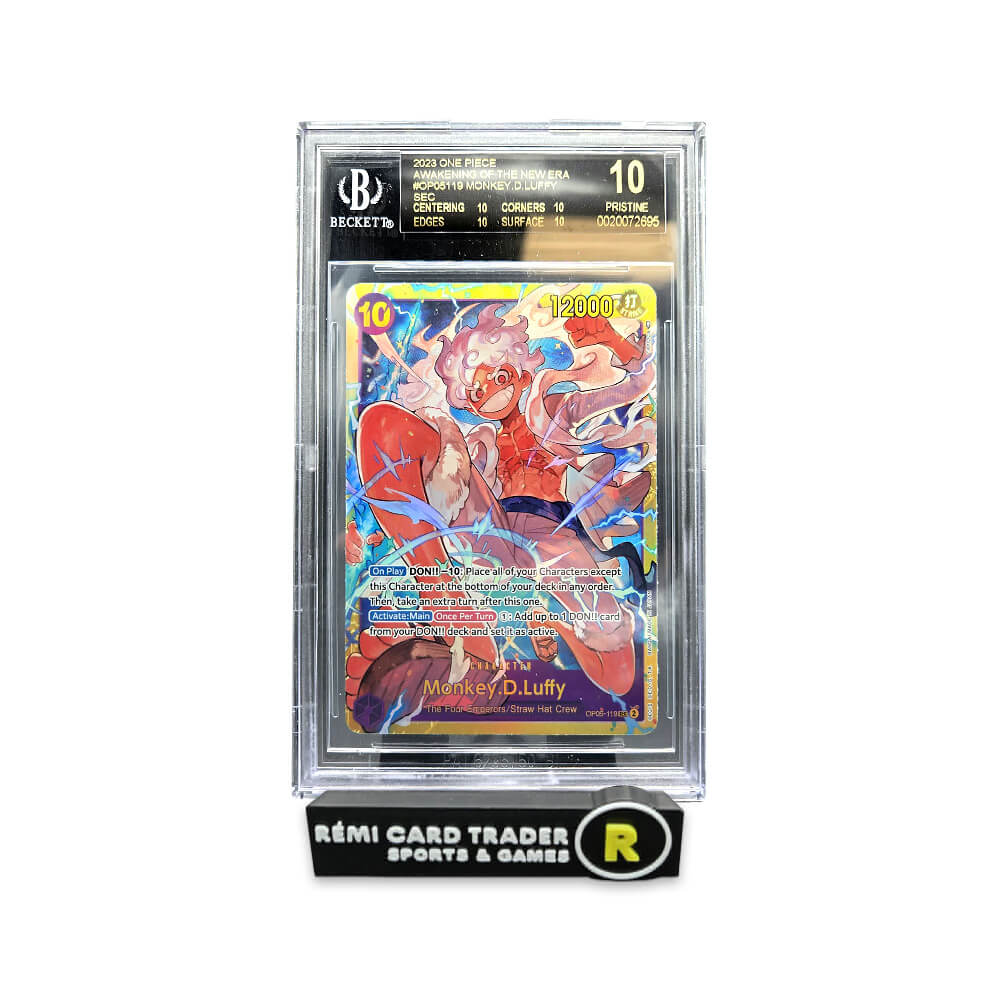 2023 Monkey.D.Luffy (OP05 Awakening of the New Era) #119 BECKETT PRISTINE 10 Black Label