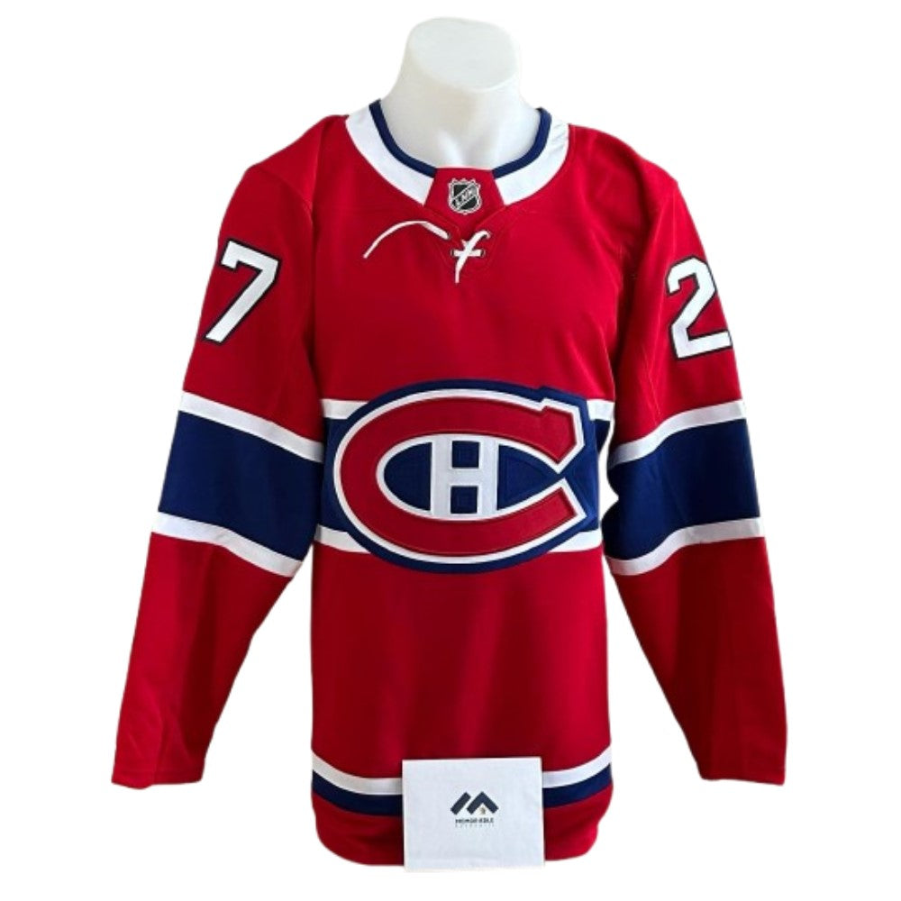 Chandail Officiel Autographié Fanatics Premium - Alex Barré-Boulet rouge