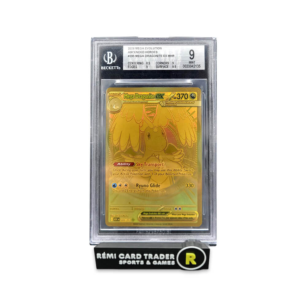 POKÉMON 2026 MEGA DRAGONITE EX (ASCENDED HEROES) #295 BECKETT 9.0
