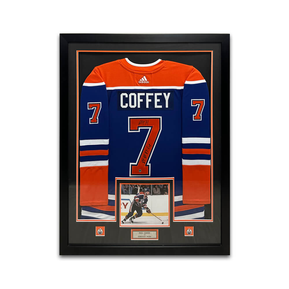 Cadre Jersey De Hockey Autographié - Paul Coffey