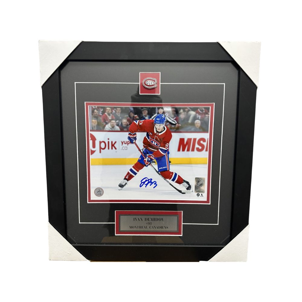 Cadre Photo De Hockey Autographié - Ivan Demidov (16 x 17)