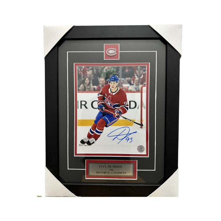 Cadre Photo De Hockey Autographié - Ivan Demidov (14 x 18)