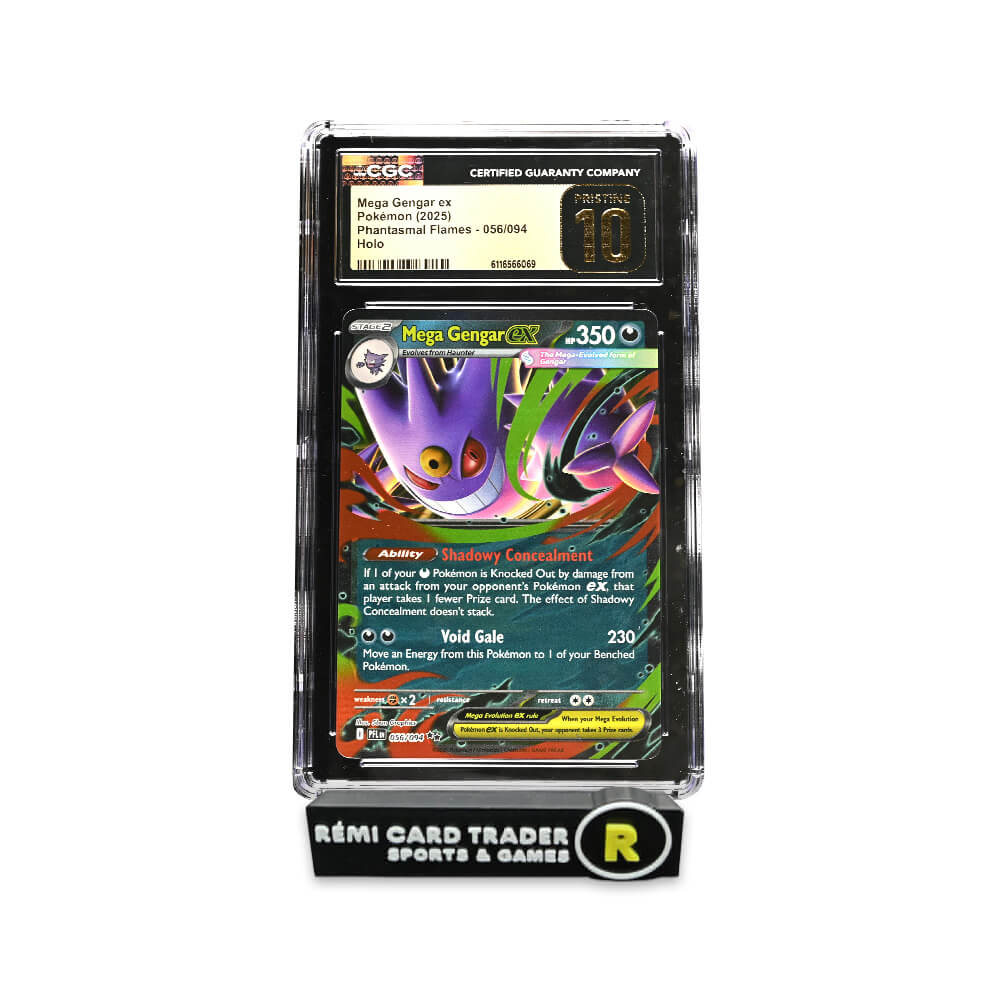 POKÉMON 2025 MEGA GENGAR EX (PHANTASMAL FLAMES) #056 CGC PRISTINE 10