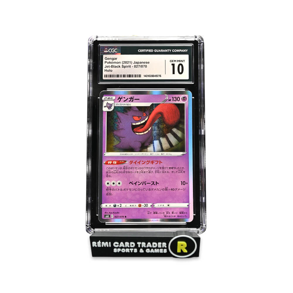 POKÉMON 2021 GENGAR (JAPANESE JET-BLACK SPIRIT) #027 CGC GEM MINT 10