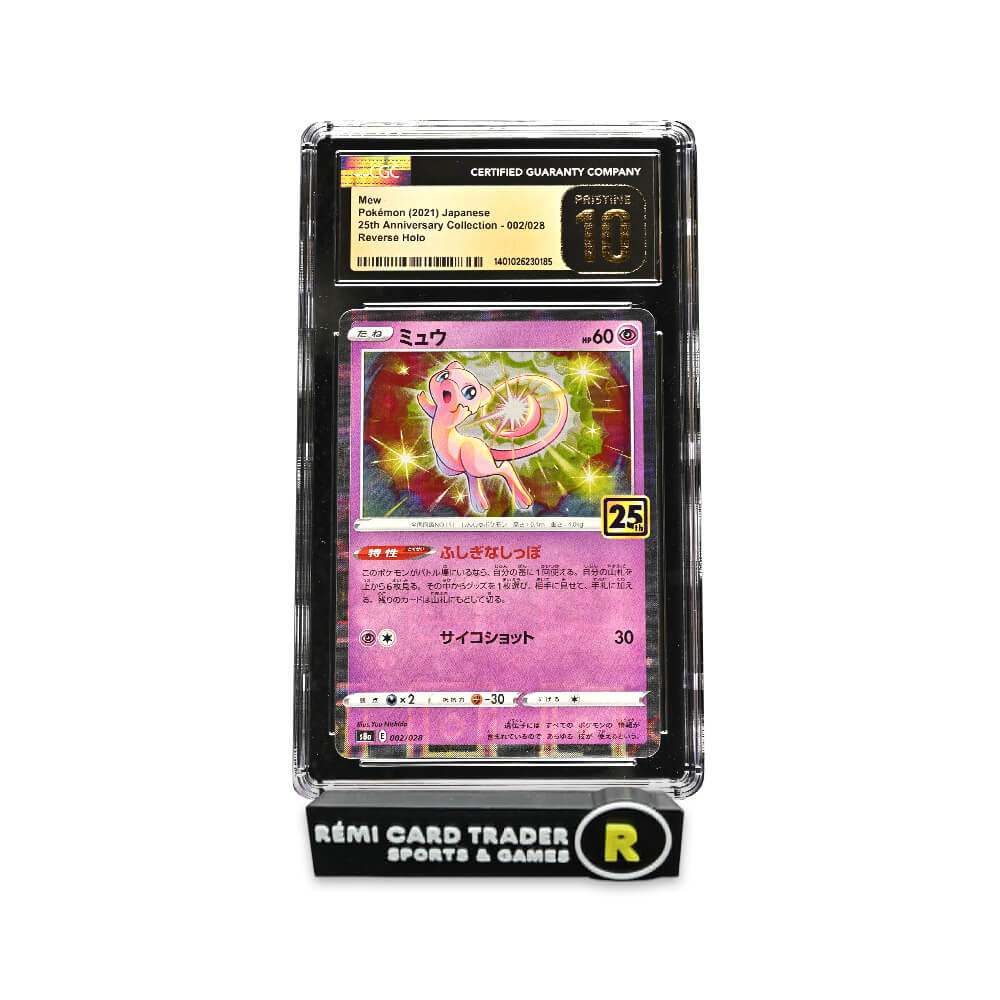 POKÉMON 2021 MEW (JAPANESE 25TH ANNIVERSARY COLLECTION) #002 CGC PRISTINE 10