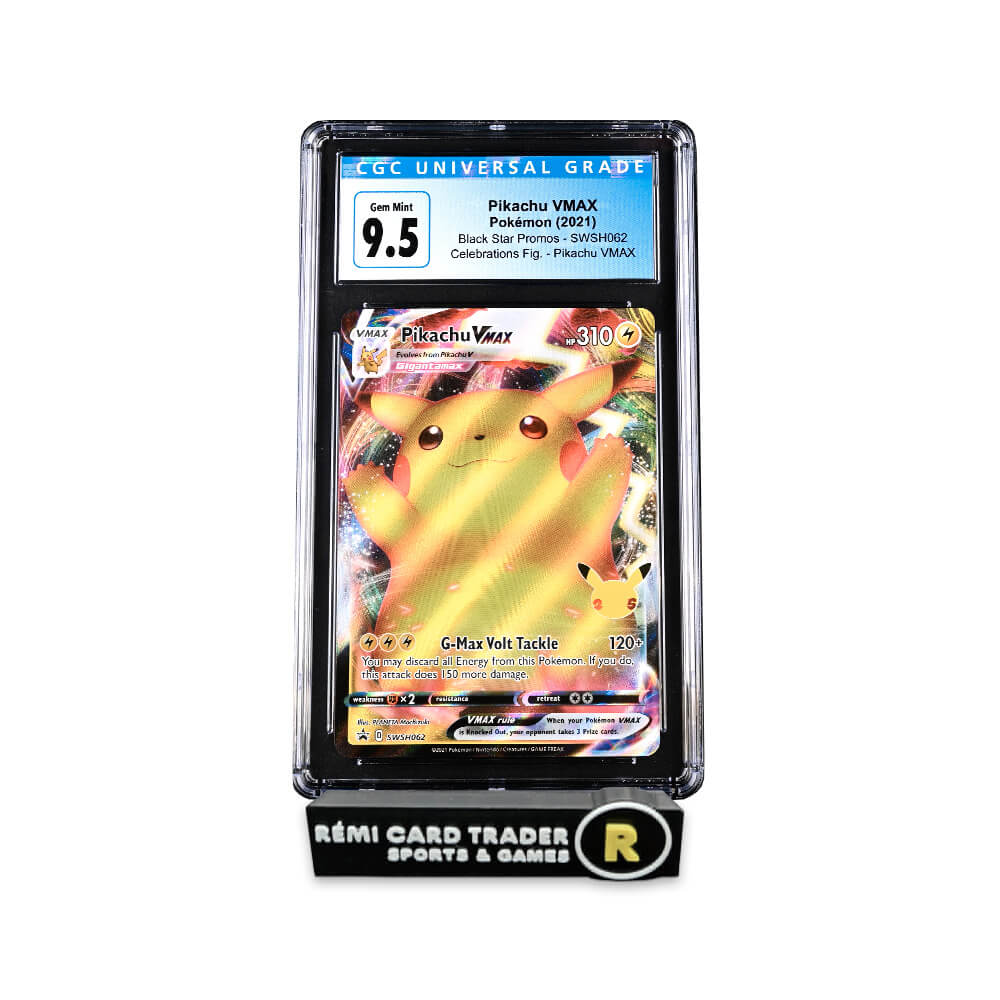 POKÉMON 2021 PIKACHU VMAX (BLACK STAR PROMOS) #SWSH062 CGC GEM MINT 9.5