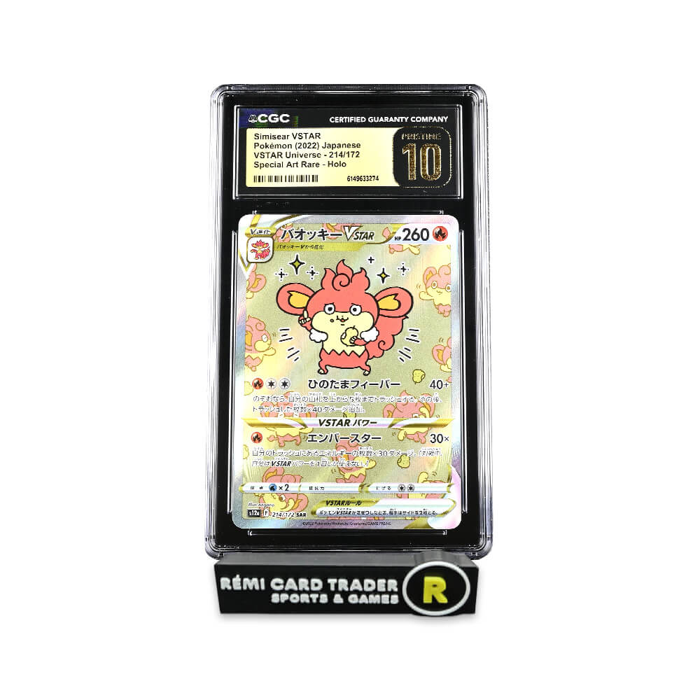 POKÉMON 2022 SIMISEAR VSTAR (JAPANESE VSTAR UNIVERSE) #214 CGC PRISTINE 10