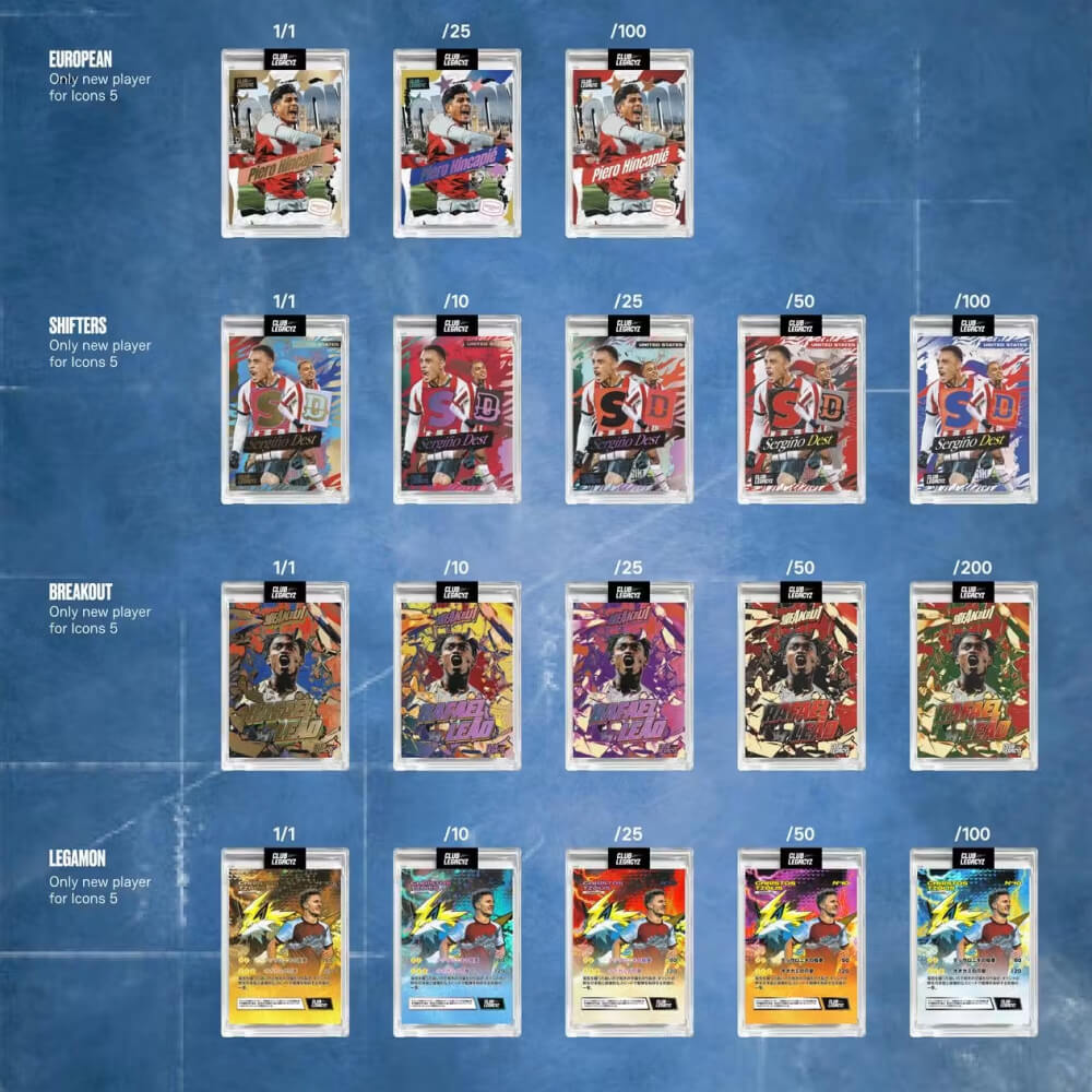 2026 Club Legacyz Icons World Heroes 5th Edition Soccer Box