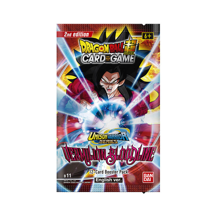 Dragon Ball Super CG - B11 Unison Warrior 2 Vermilion Bloodline Booster Box - 2nd Edition