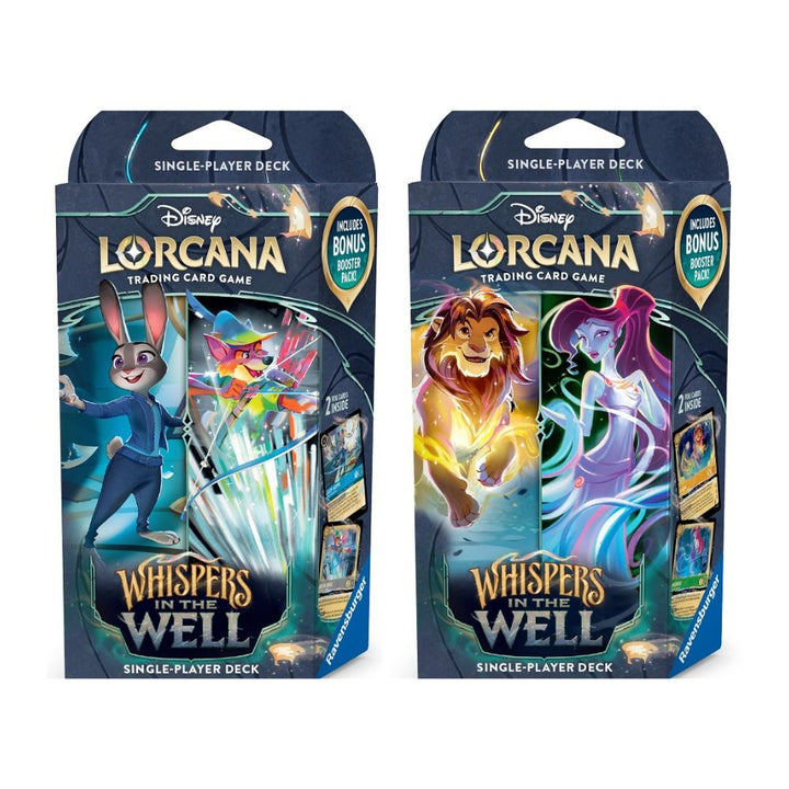 Disney Lorcana Whispers In The Well Starter Deck (Bundle of 2)