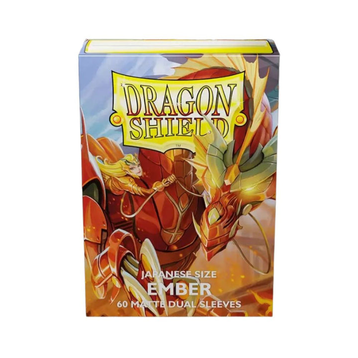 Dragon Shield - Dual Japanese Size Sleeves - Matte Ember - 60ct