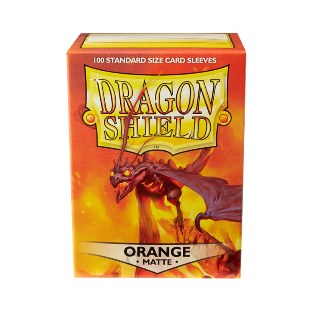 Dragon Shield - Standard Size Sleeves - Orange Matte - 100ct