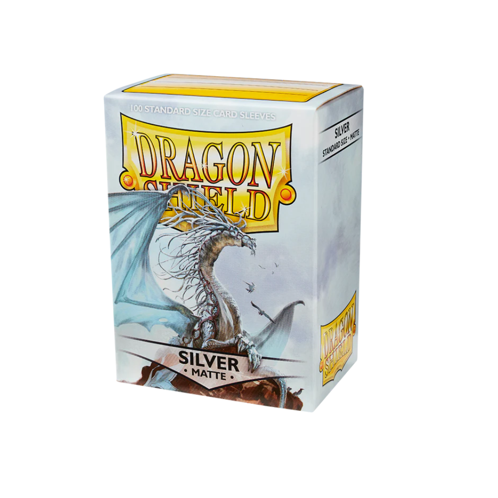Dragon Shield - Standard Size Sleeves - Silver Matte - 100ct