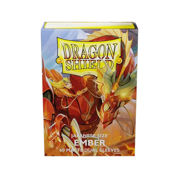 Dragon Shield - Dual Japanese Size Sleeves - Matte Ember - 60ct