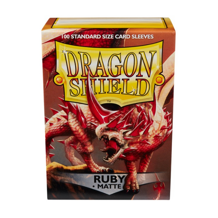 Dragon Shield - Standard Size Sleeves - Ruby Matte - 100ct