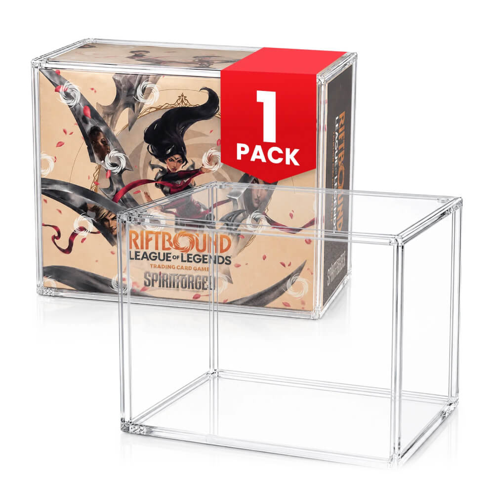 Transparent Acrylic Protector - Evoretro - For Riftbound League of Legends Booster Box