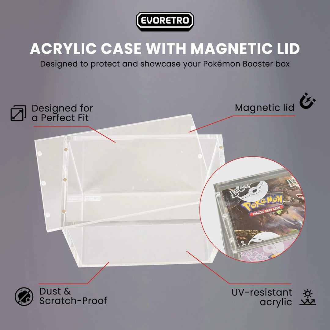 Protecteur Acrylique Transparent 5mm - Evoretro - Pour Booster Box