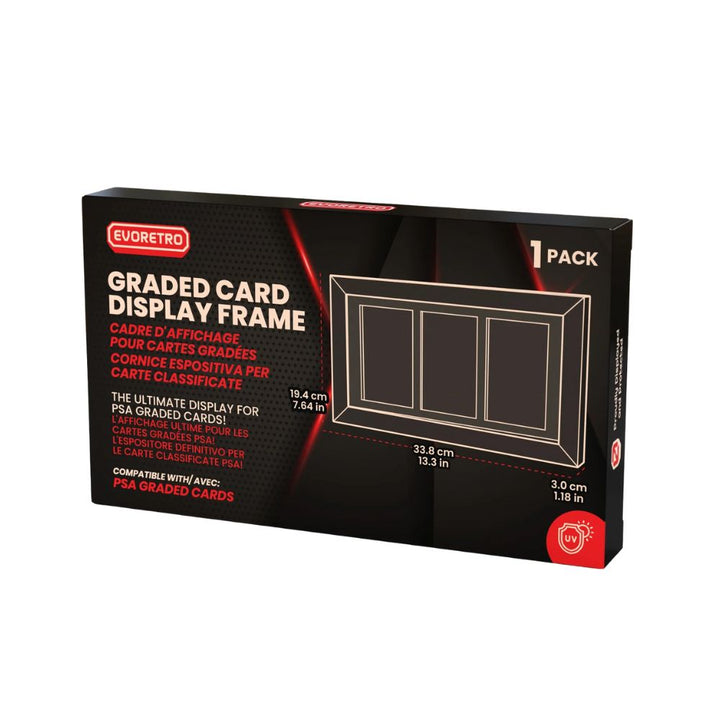 Présentoir De Cadre En Bois Evoretro Pour Carte PSA -  3 Emplacements