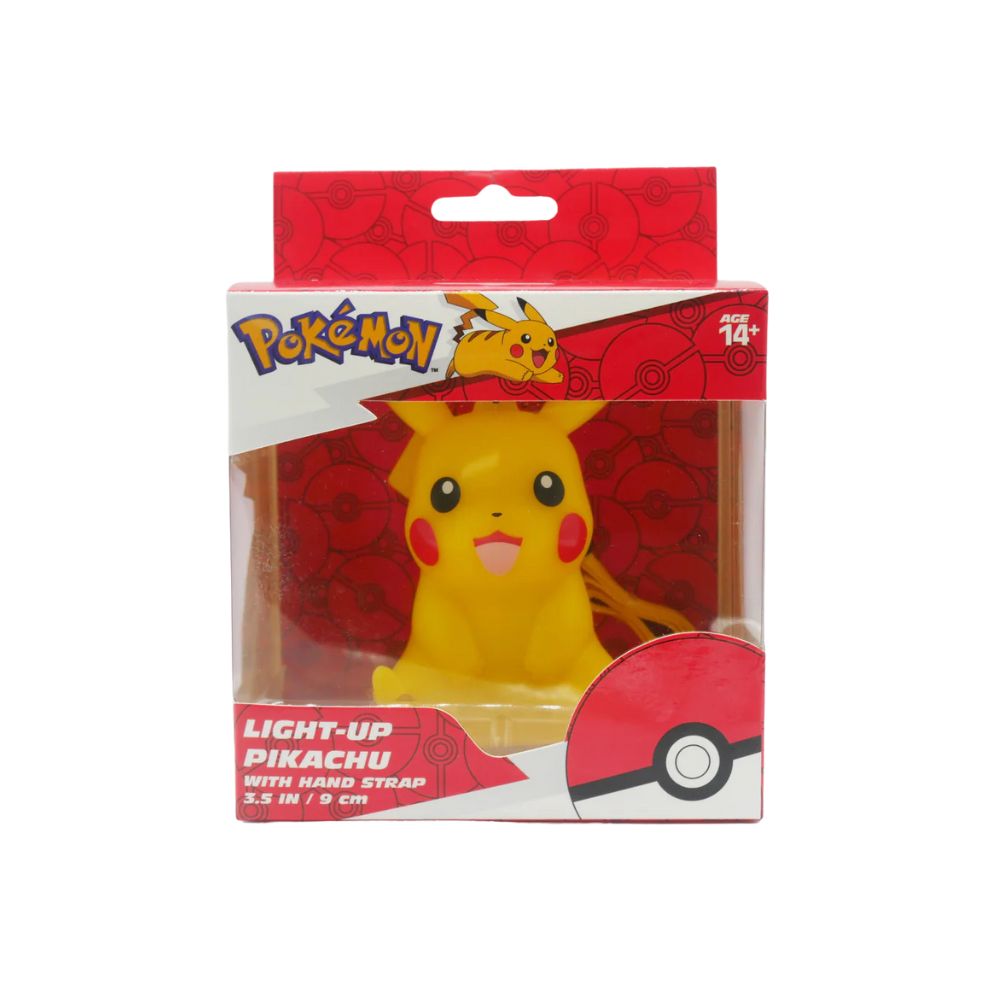 Pokémon Figurine Lumineuse Pikachu Assis Avec Dragonne